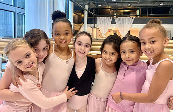 group of little ballerinas